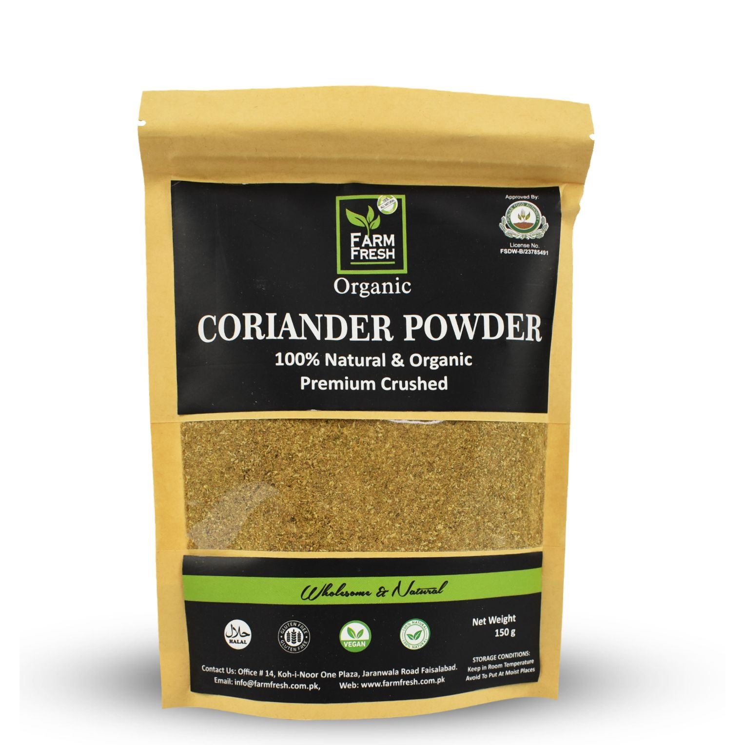 Organic Coriander Powder ( Dhaniya Powder ) – 150 g