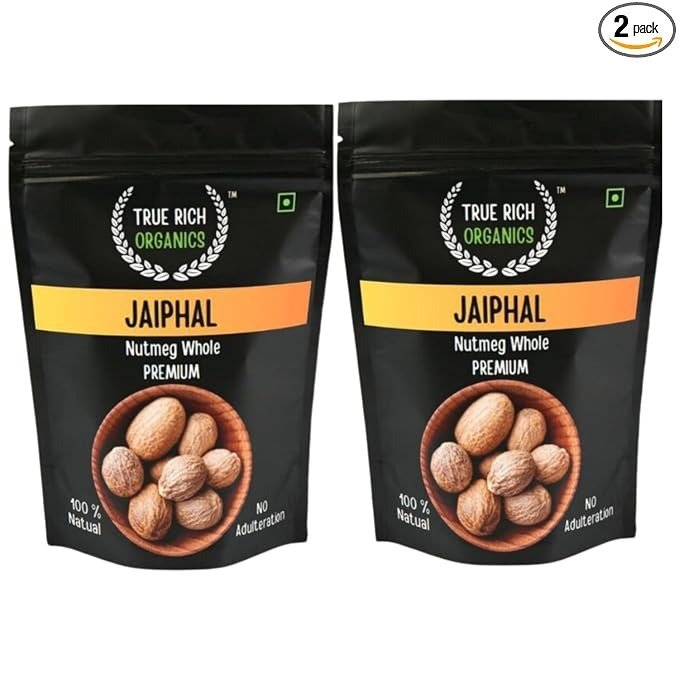 True Rich Organics Premium Whole Jaiphal | Nutmeg 100g
