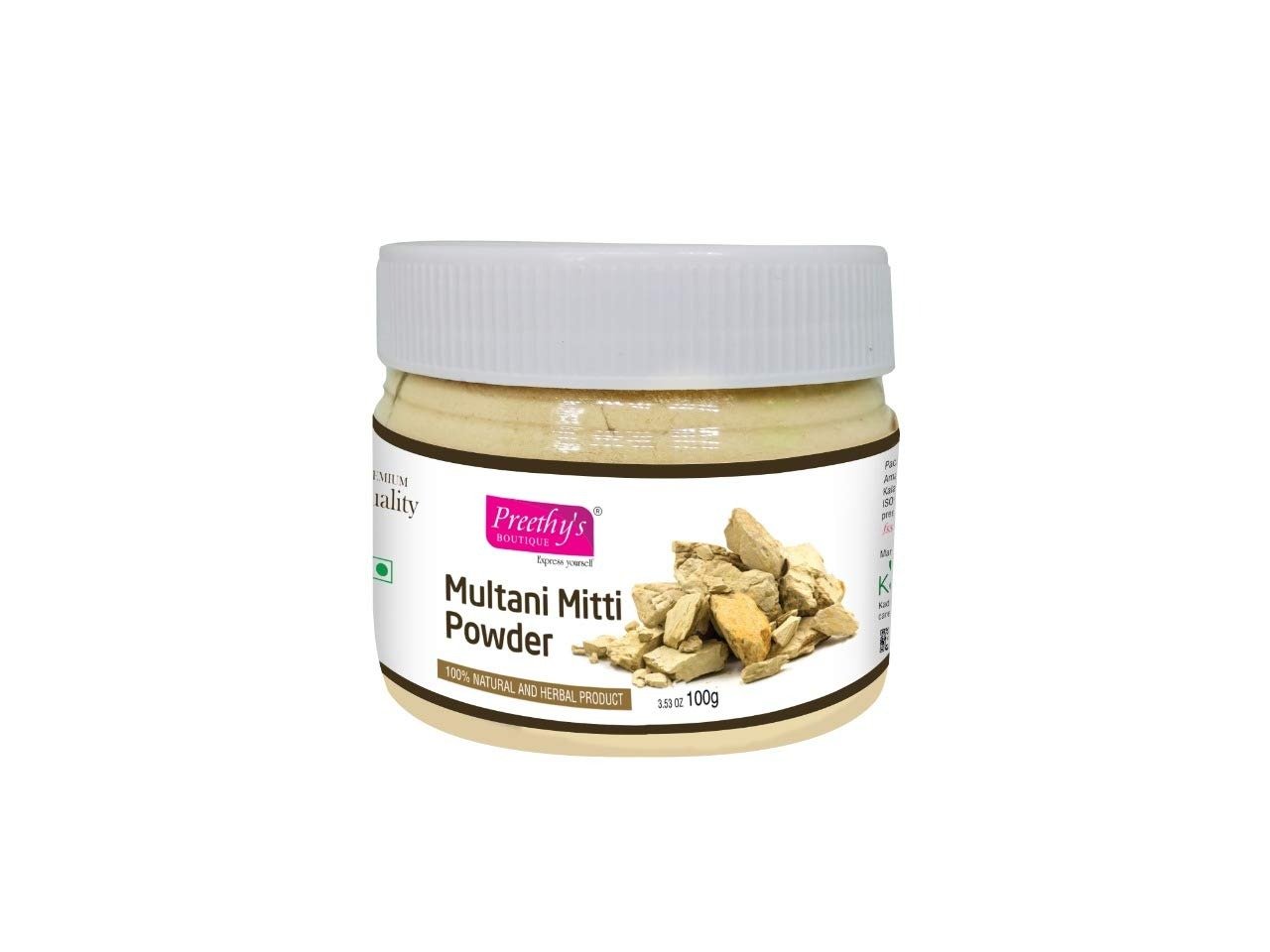 Preethys Boutique Multani Mitti Powder 100g -skin cleansing
