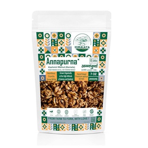 Annapurna Kashmiri Walnut Kernels | 100% Natural and Handpicked without Shell