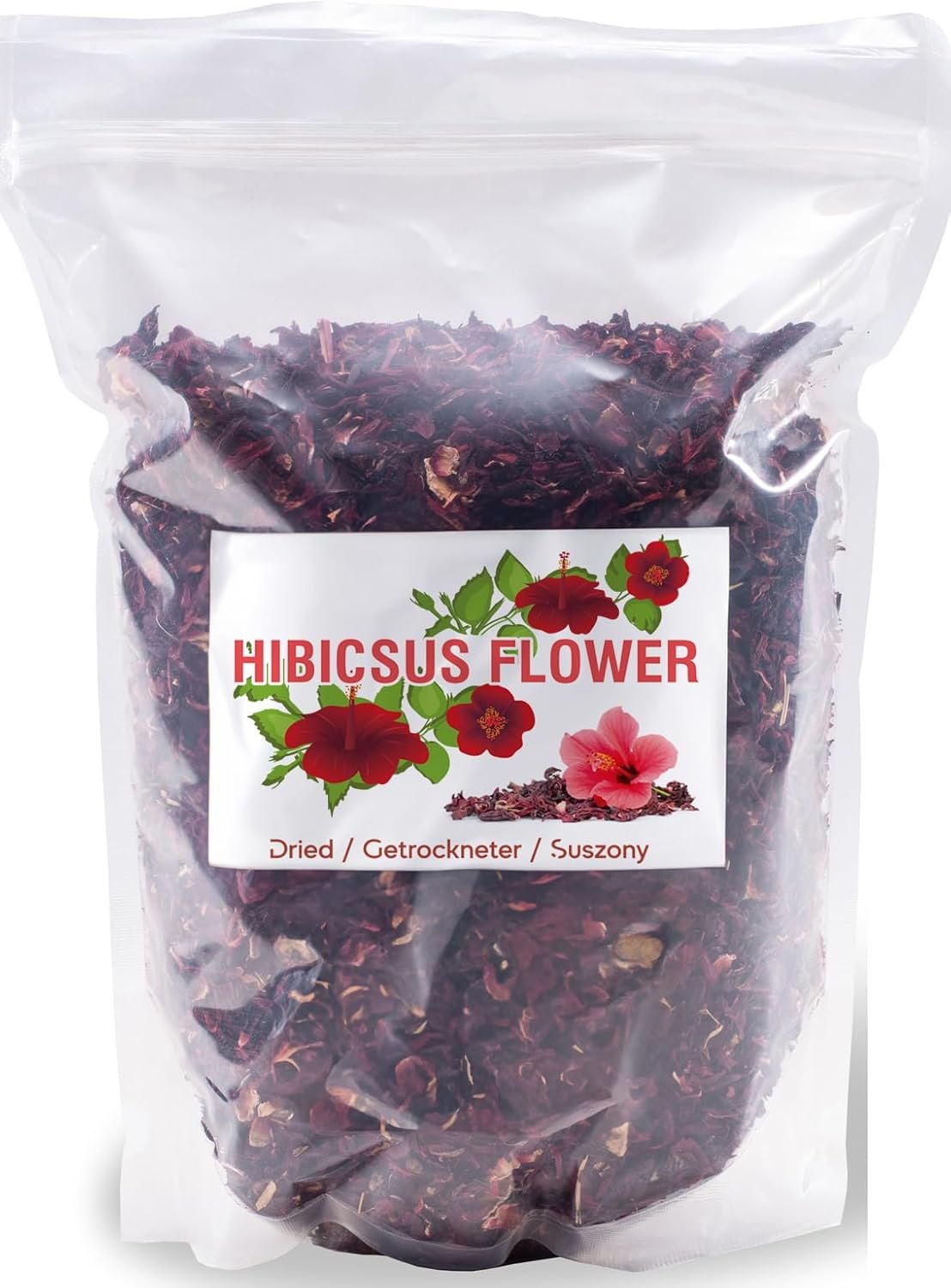 Hibiscus Flower Tea, Well Sifted, Egyptian Premium Quality, 100g