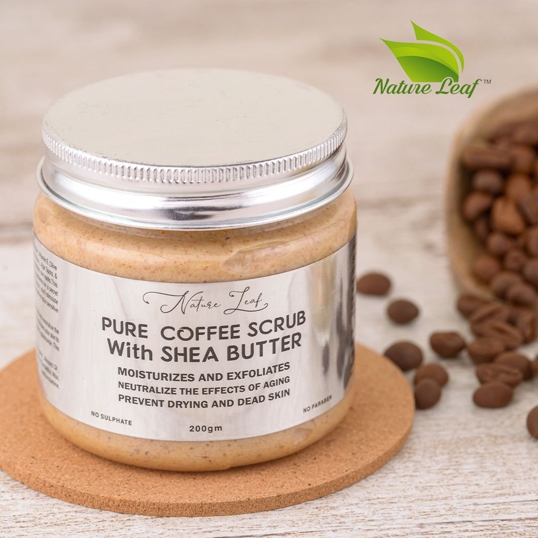 Nature Leaf Pure Coffee Scrub with Shea Butter 200gm