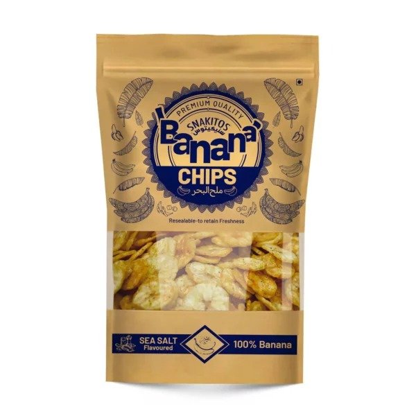 FM Foods Snakitos Banana Chips Sea Salt 500GM