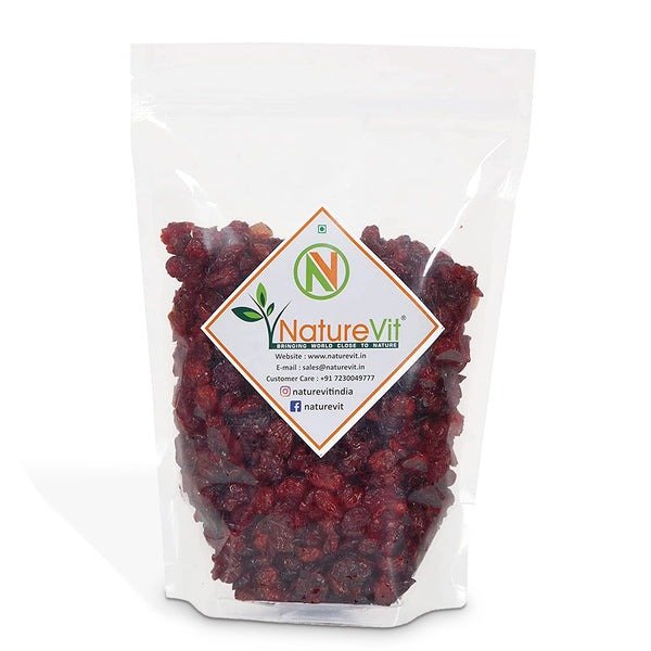 NatureVit Dried Cranberry Slice | Dried Cranberries | Gently Sweetened 200g