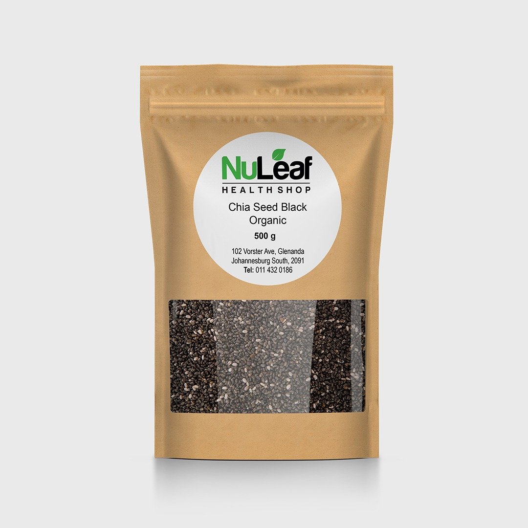 NuLeaf Health Shop Chia Seed Black Organic 500g