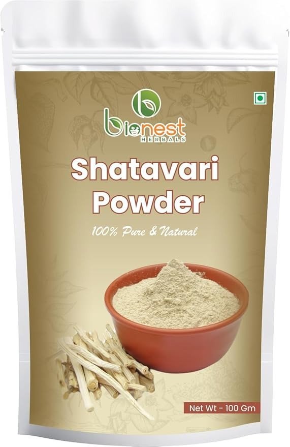 Bionest Herbals Shatavari Powder - 100 gm | Supports Reproductive Health| Asparagus Racemosus | Shatamuli | Satavari | Women's Health & Hormonal Balance | Digestive Support