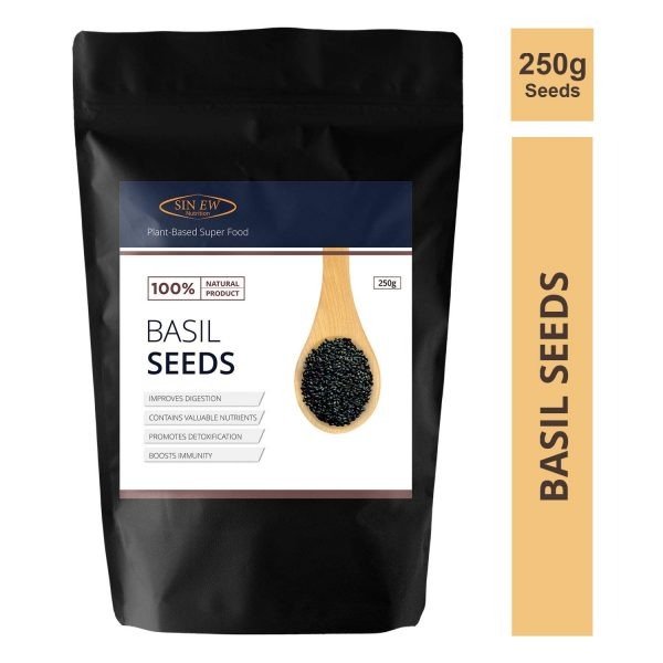 Sinew Nutrition Sabja Basil Seeds for Weight Loss 250 gm