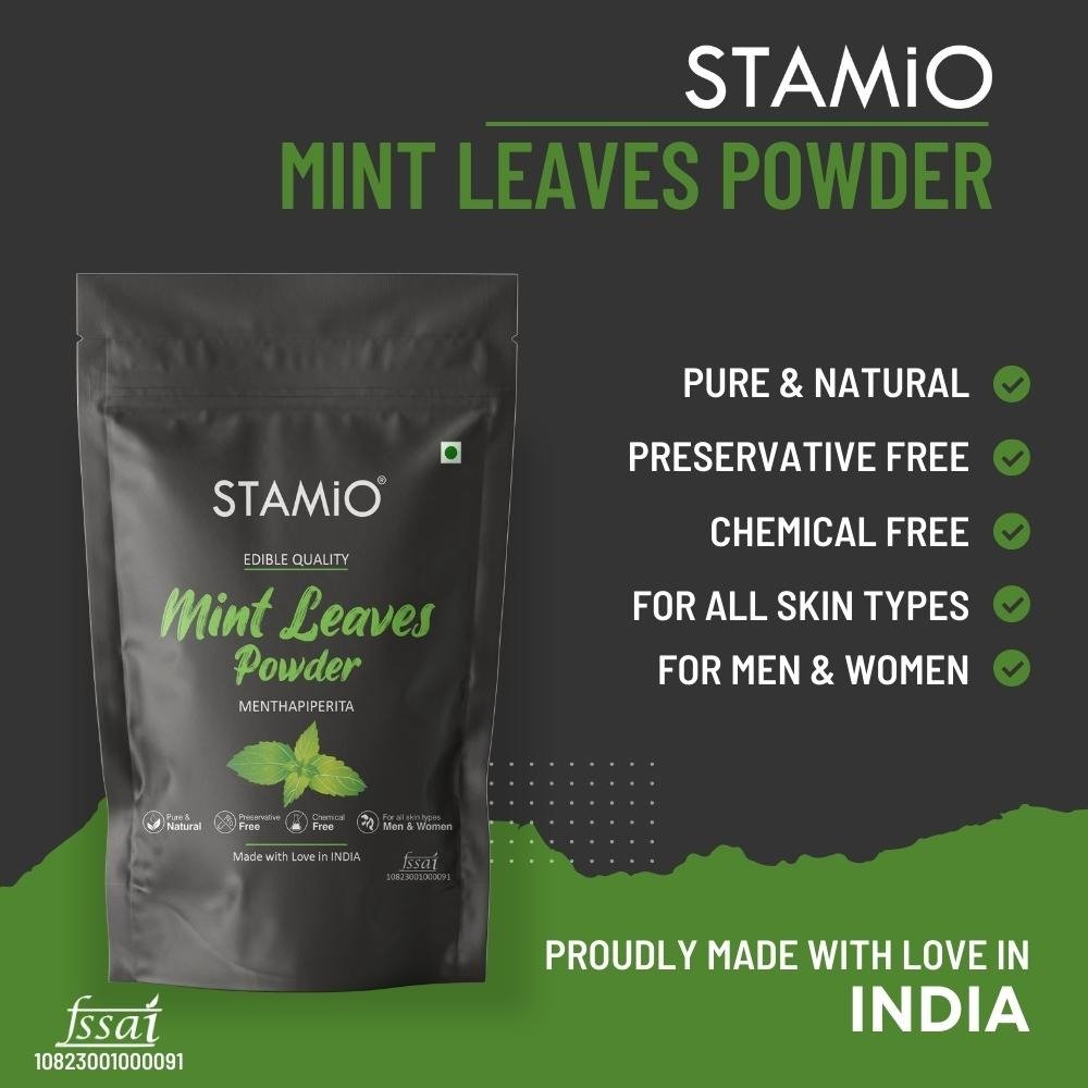 Mint Leaves Powder for Face, Skin, Eating