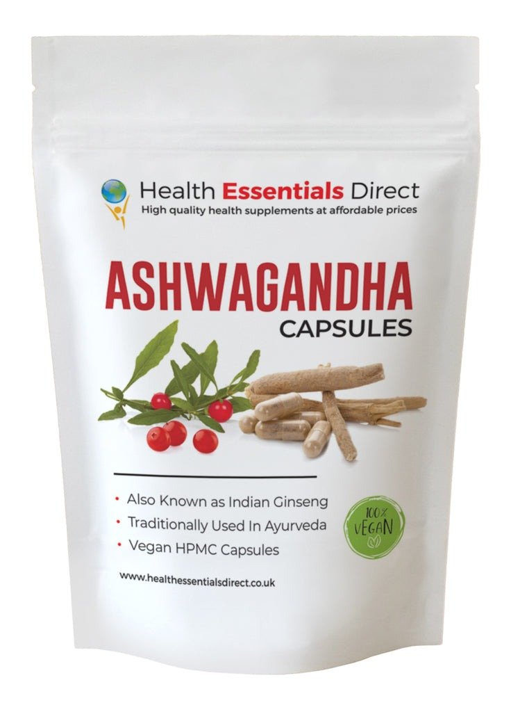 Ashwagandha Capsules Strong 600mg (Withania Somnifera, Indian Ginseng) 50cp