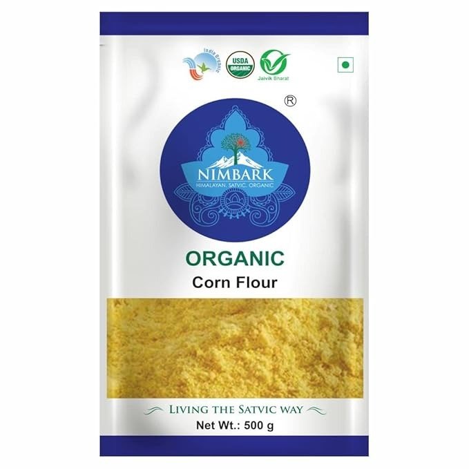 Nimbark’s 100% Natural Corn Flour - 500g | Organic Makke Ka Atta | Gluten Free | Fresh Corn Flour