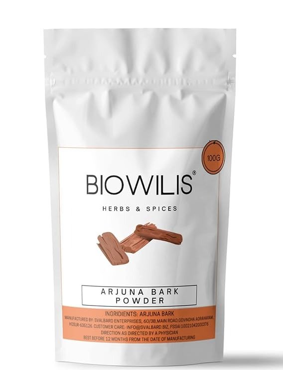 Biowilis- Arjuna bark powder | Marutham pattai podi | Terminalia arjuna | Arjun Bark Powder, supports healthy heart functions 100g