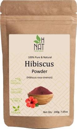 Hibiscus Powder for Hair Growth, Glowing Skin, Thicker Hair, 100% Pure & Natural (200 g)