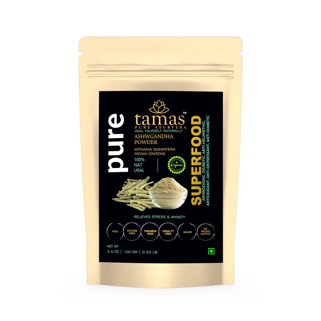 Ashwgandha (Withania Somnifera) Powder 100 gm – Tamas Pure Ayurveda Images may be subject to co