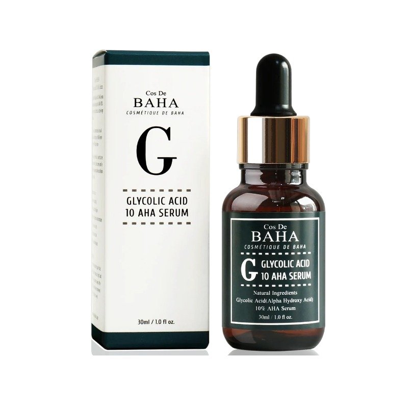 Cos de Baha Glycolic Acid 10% Aha Peel Serum for Facial 30ML