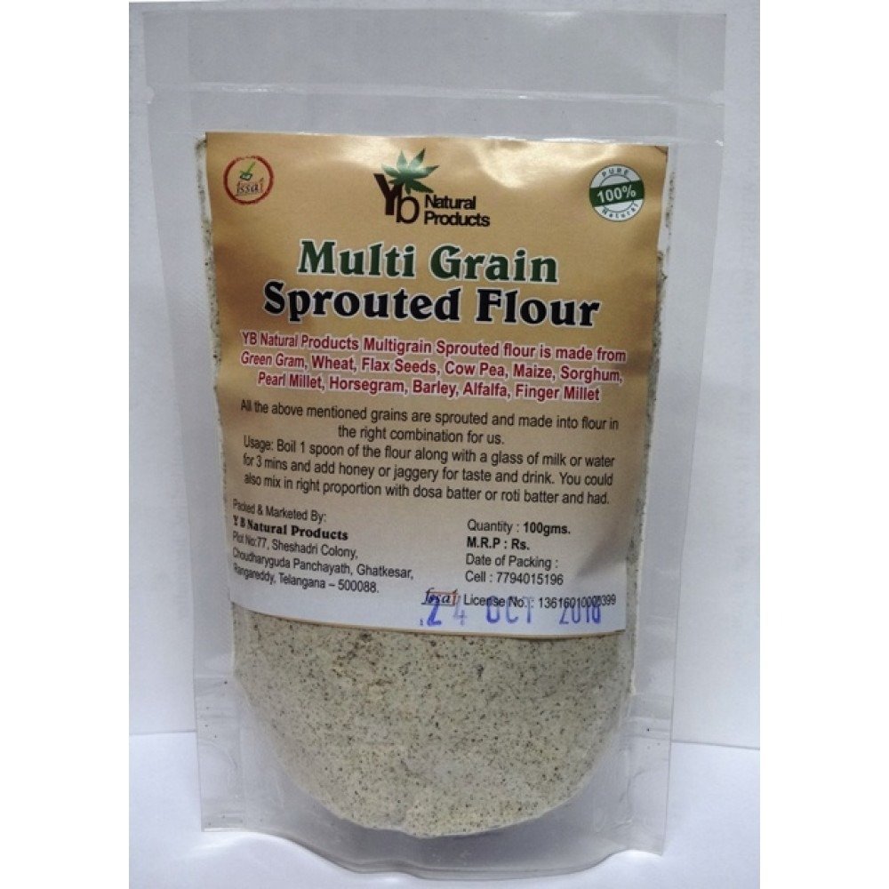 YB Natural Multigrain Sprouted Flour 500G