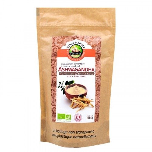 ECOIDEES ORGANIC & FAIR TRADE ASHWAGANDHA POWDER - 200g