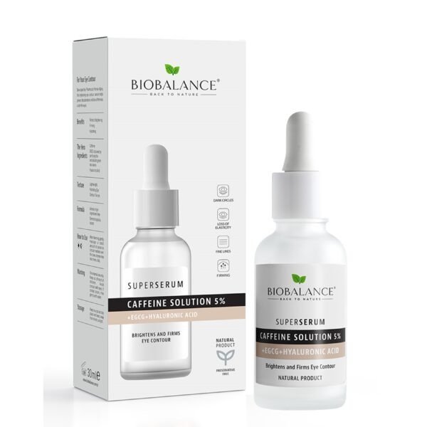 Bio Balance NATURAL CAFFEINE SOLUTION 5% SUPER SERUM CAFFEINE + EGCG + HYALURONIC ACID