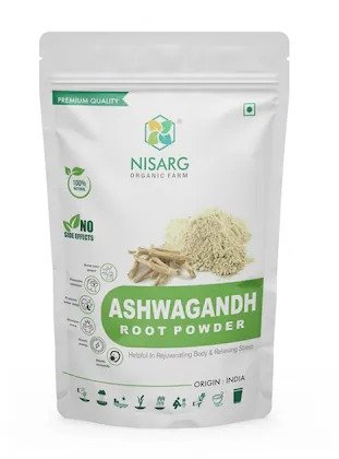 NISARG ORGANIC FARM Ashwagandha Root Powder - 200gm