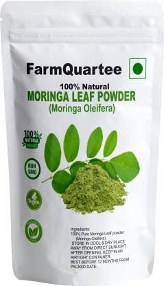FarmQuartee Moringa Leaf Powder 100% Pure & Natural, Bio-Protein Superfood (100 g)