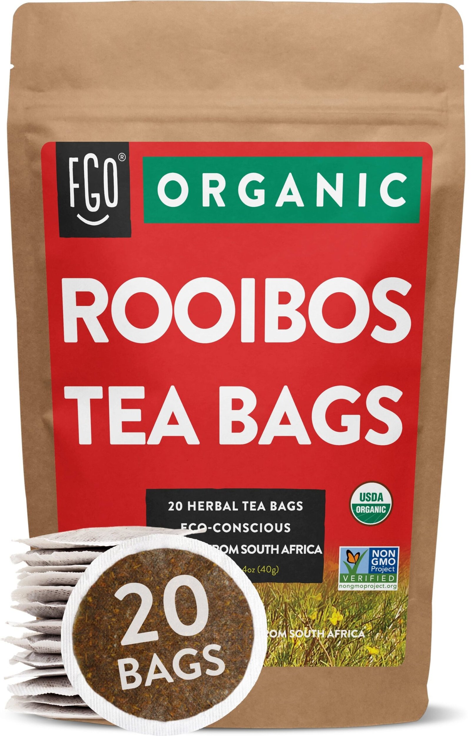 ROOIBOS TEA BAGS 20 TEA BAGS