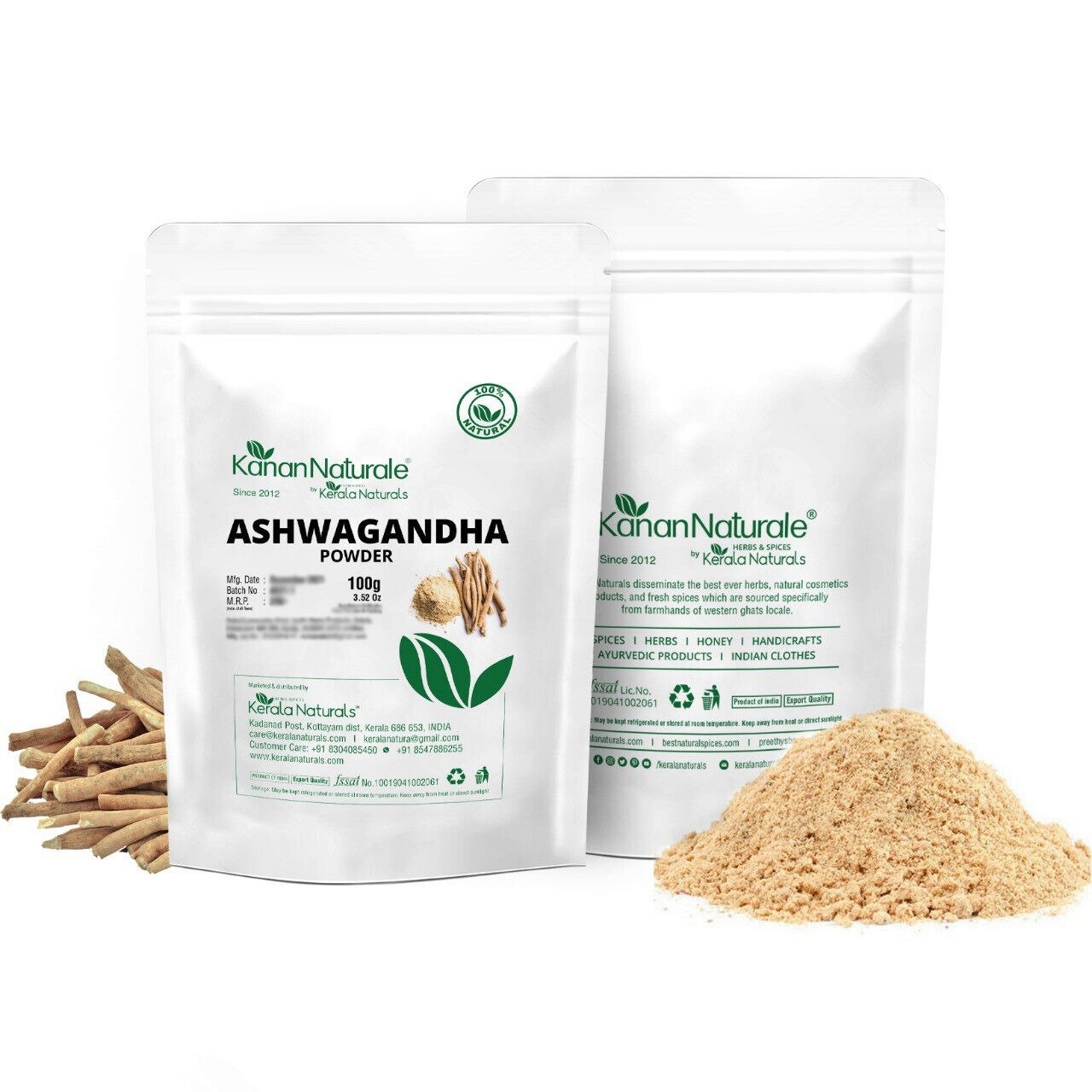 Ashwagandha Powder 200gm Pure Natural Withania Somnifera Supports Stress