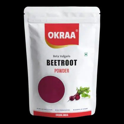 OKRAA Beetroot Powder 200 GM | Dehydrated Beet root Powder | Antioxidant-Rich | Pure & Natural
