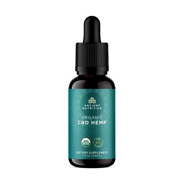 Organic CBD Hemp Oil - 40mg, Unflavored 30ml