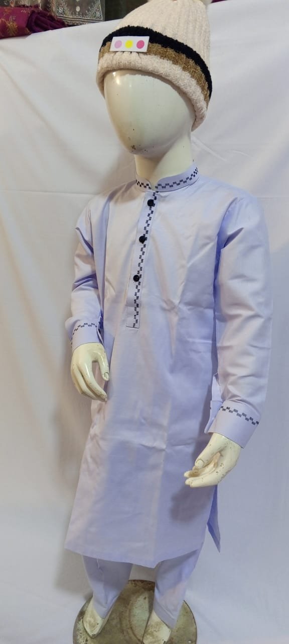 winter shalwar kameez for Boys Wash n Wear SKY BLUE
