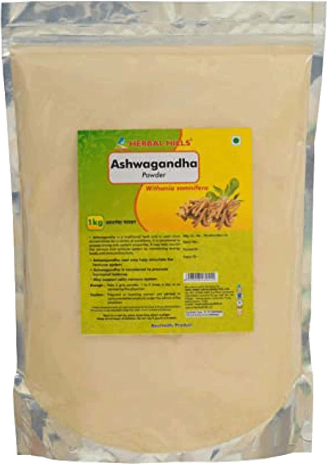 Herbal Hills Organic Ashwagandha Powder - Withania Somnifera 200 Gms