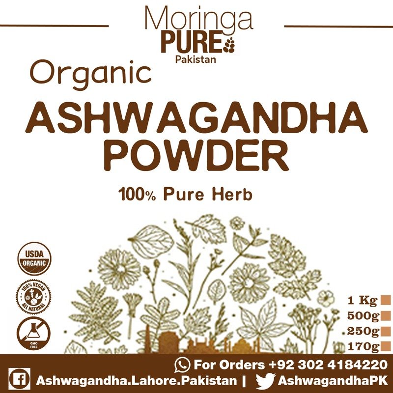 Ashwagandha Pakistan (Organic Asgand Nagori) Powder 200gm