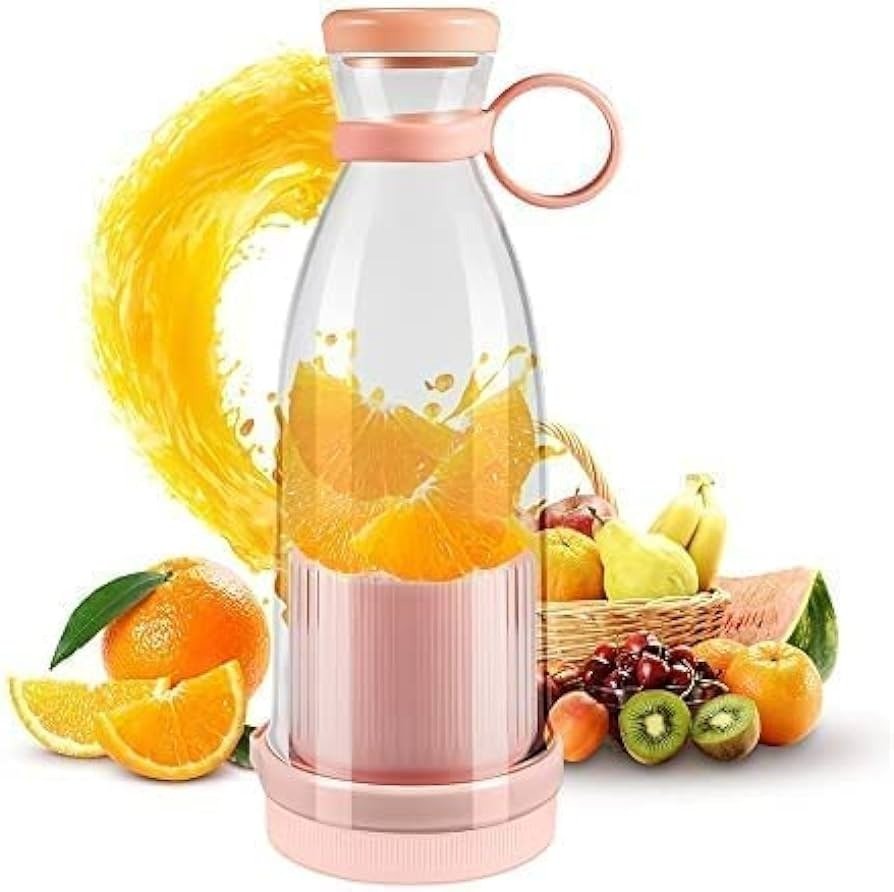 UIYIHIF Portable Blender, Personal Blender with USB Rechargeable, Personal Size Blender for Smoothies and Shakes Mini Juicer Mixer Cup for Travel, Gym, Car, Office, On the Go, 300ML/10 oz