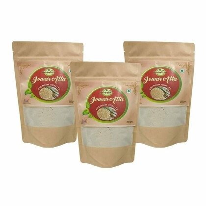 HERBELIXIR Herb Elixir Jowar Flour Sorghum Flour Protein 250g, Pack of 3