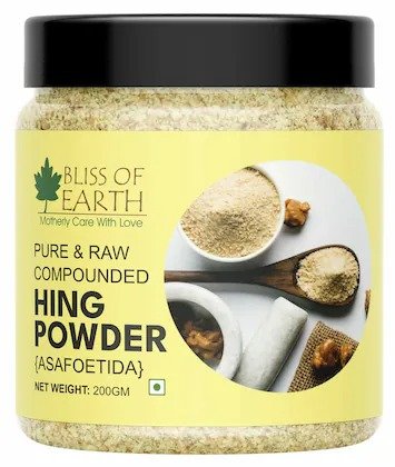 Bliss of Earth 100% Pure Hing (Asafoetida) Powder Premium Garde-Aromatic Spice for Flavorful Cooking 100g