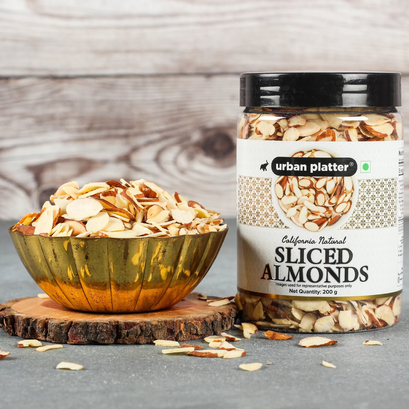 Urban Platter Sliced California Almonds, 200g