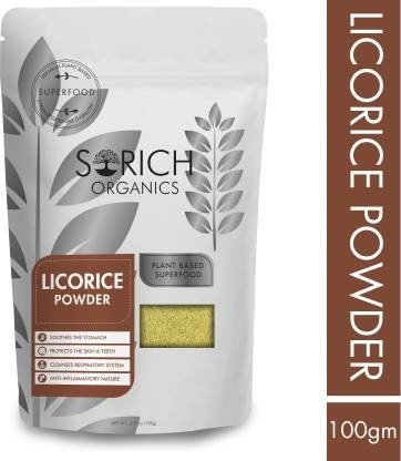 Sorich Organics Licorice Powder-100GM -Mulethi Powder|Rich in Vitamin B and Enhances Immunity. (100 g)