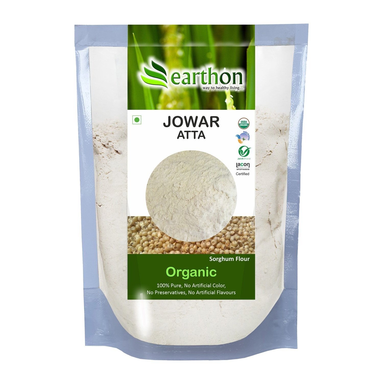 Organic Jowar Atta (Sorghum Flour)