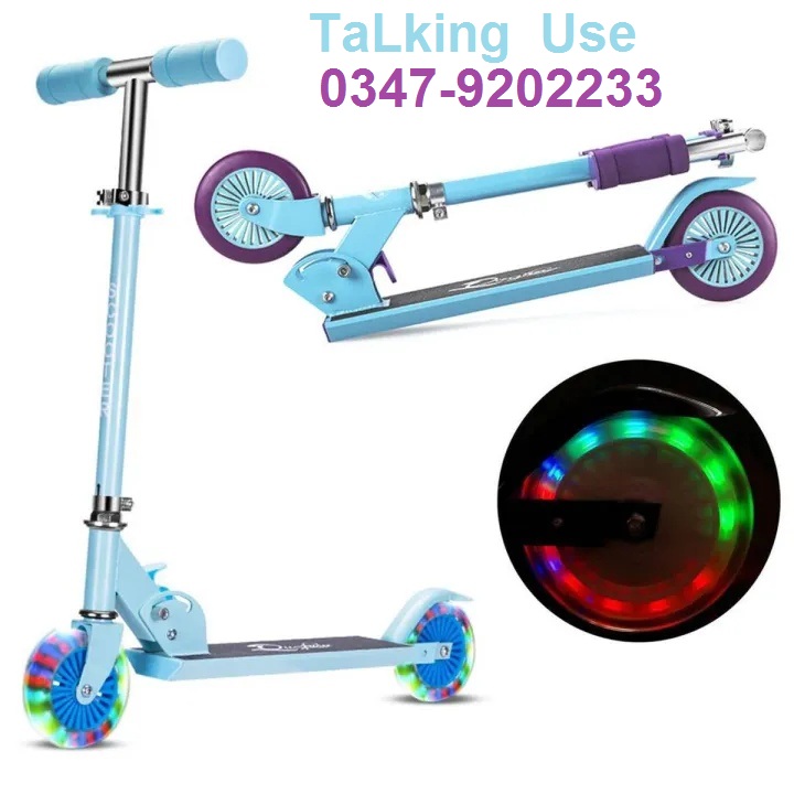 1 Piece Wheels Flash Kids Scooter Led Lights Push Wheels 120mm Replacement Bicycle Aid Wheels NOTE random color will be delivered