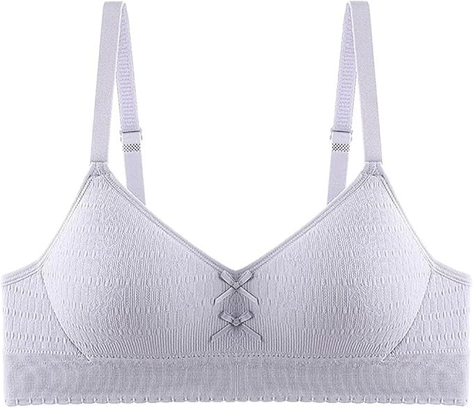 Big Kid Briefs Underwear for Girls Crop Top Bra Girls Seamless Sports Bra Training White Teen Camisole Style