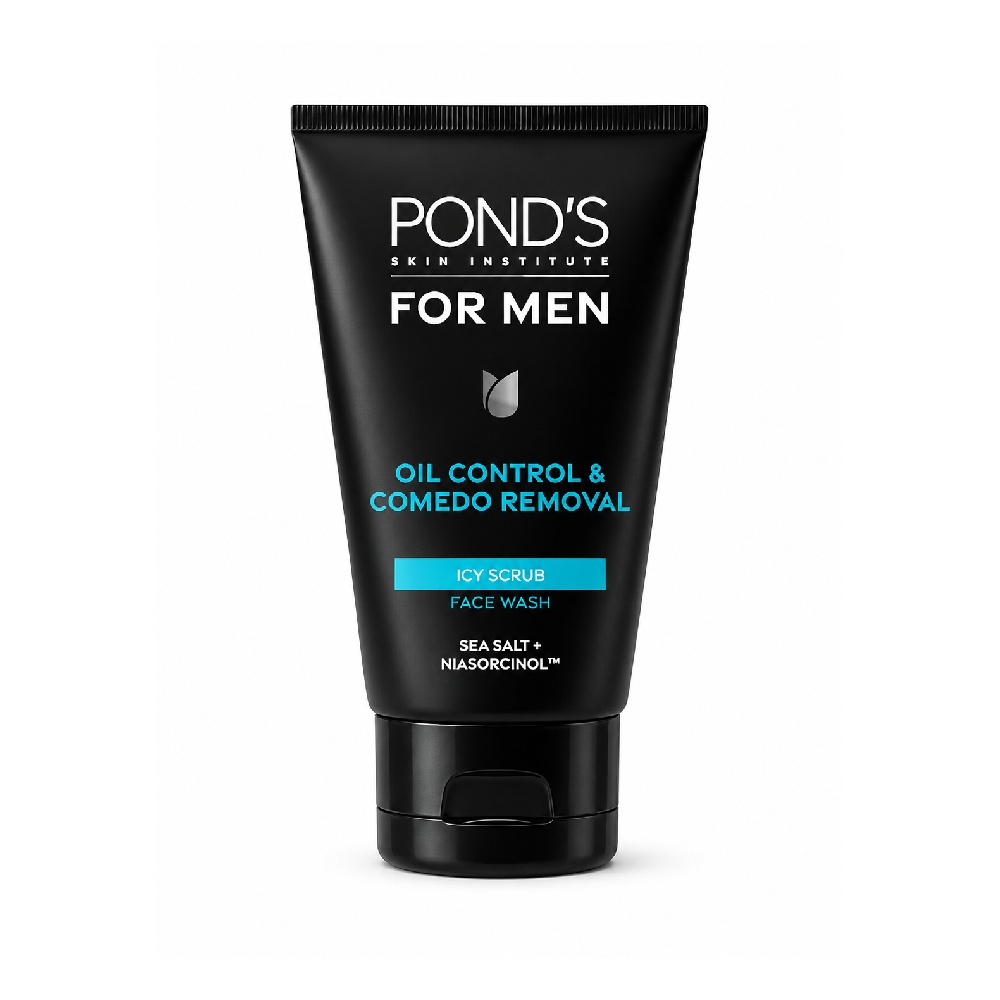 PONDS MEN ICY SCRUB LIGHTNING OIL CLEAR 100 GM