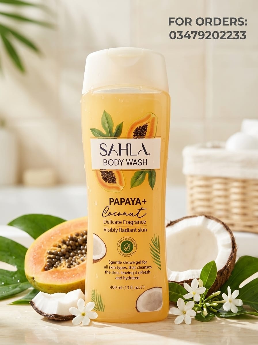 Papaya + Coconut Body Wash 400ml