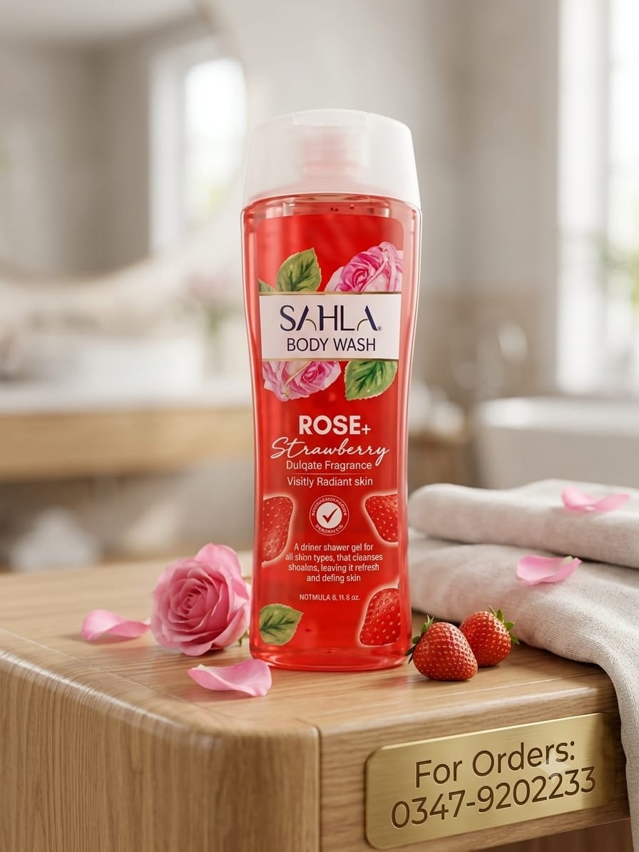 Rose + Strawberry Body Wash 400ml