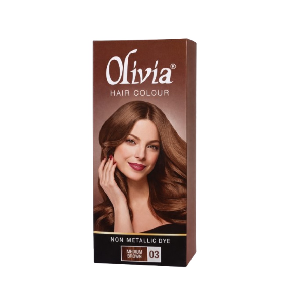 OLIVIA HAIR COLOR MEDIUM BROWN 03 PC