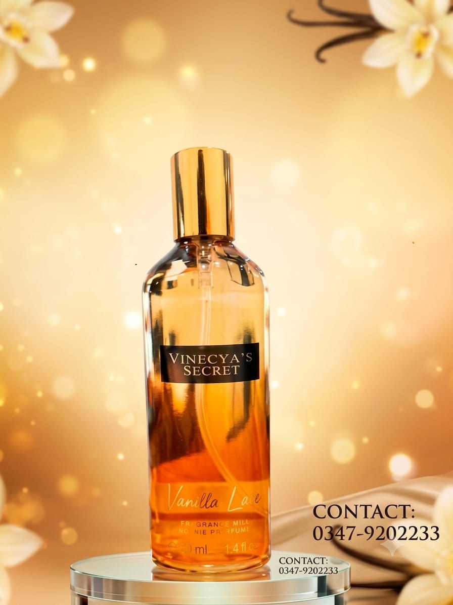 Vinecya’s Secret Vanilla Lace La Crème Fragrance Mist – 250 ml | She Cosmetics
