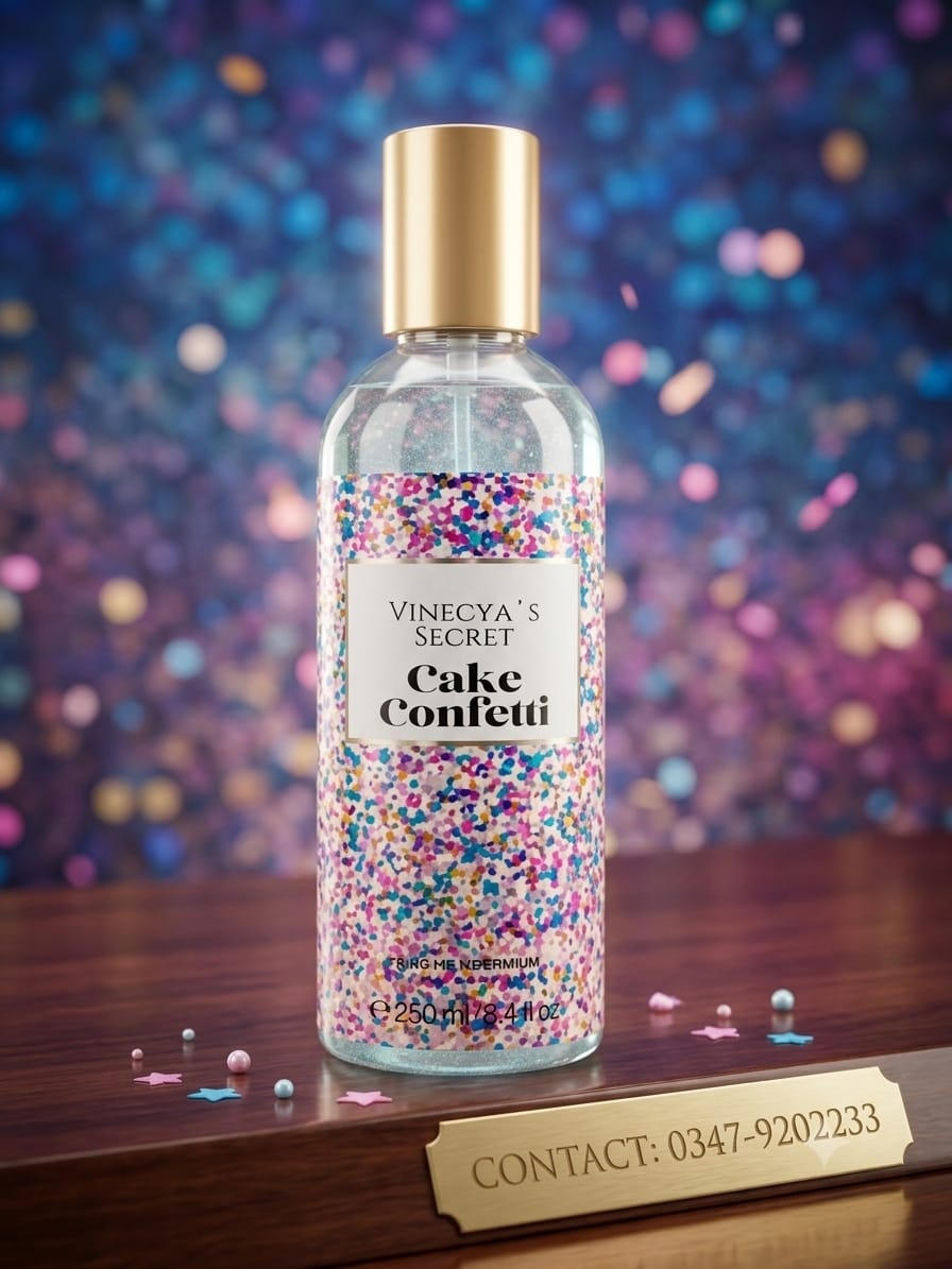 Vinecya’s Secret Cake Confetti Fragrance Mist – 250 ml
