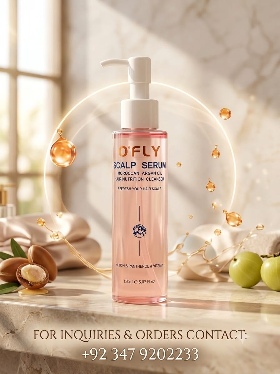 Q'FLY Moroccan Argan Oil Scalp Serum 150ml | Hair Nutrition & Scalp Care