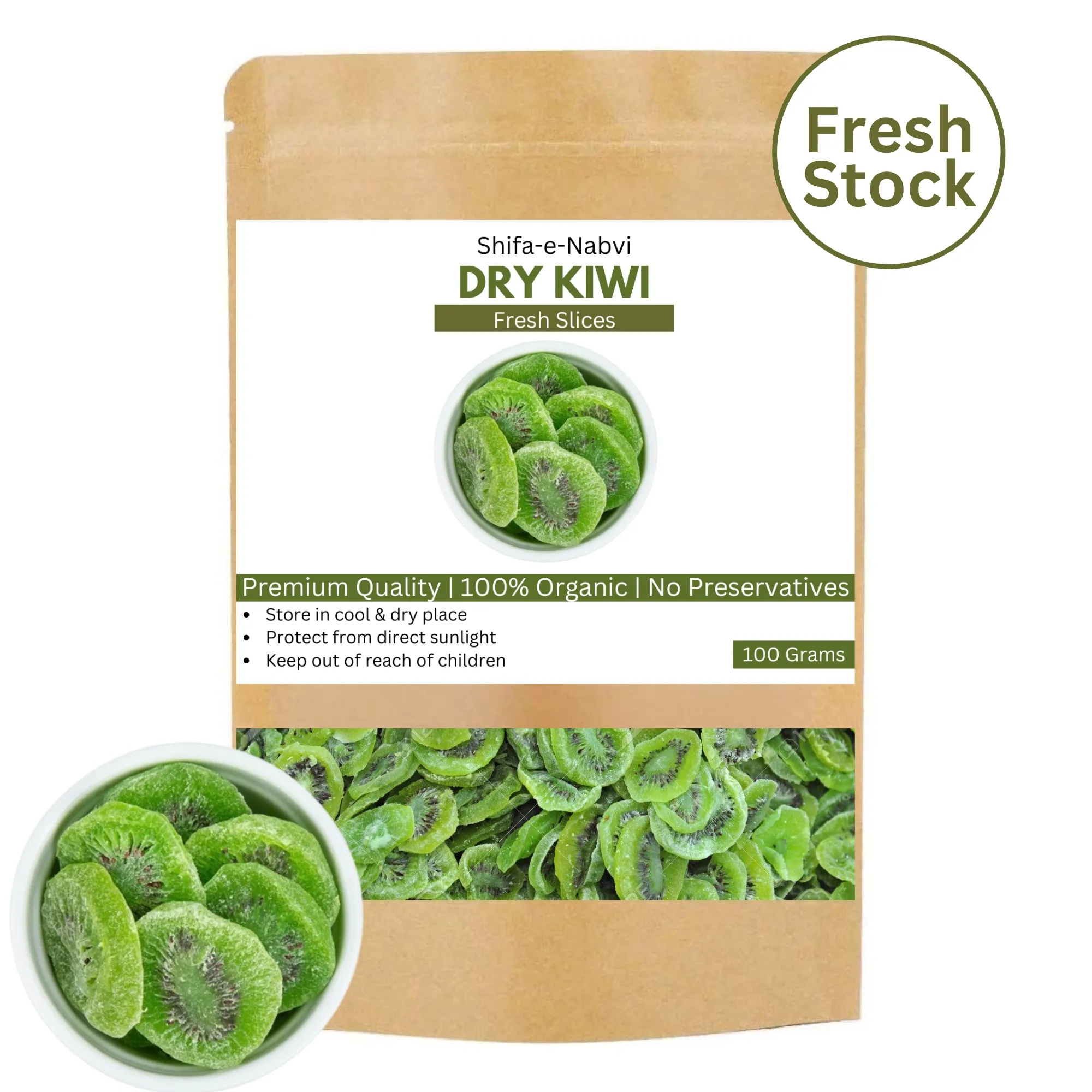 100 Grams Fresh Dry Kiwi | Fresh Stock | Top Quality | Dried Kiwi | Dried Dry Fruits