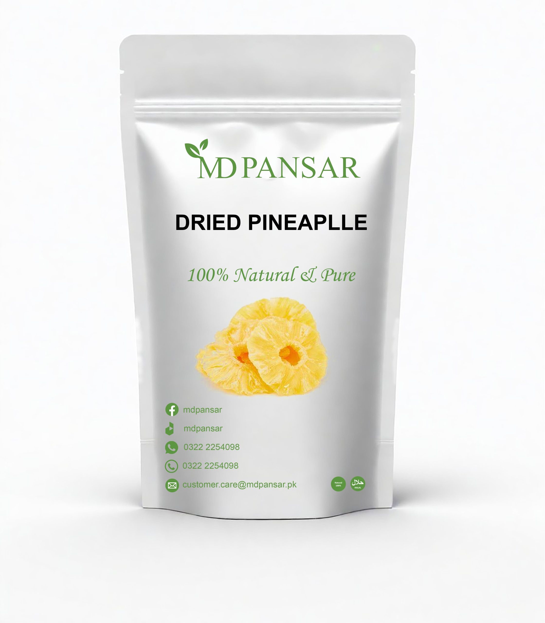 Dried Pineapple 100g MD