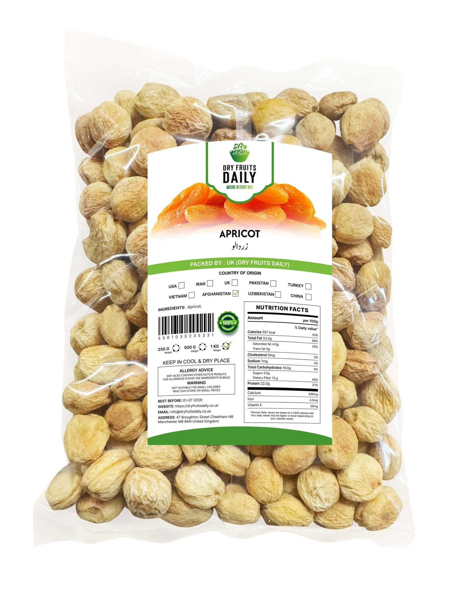 Apricot 250gm