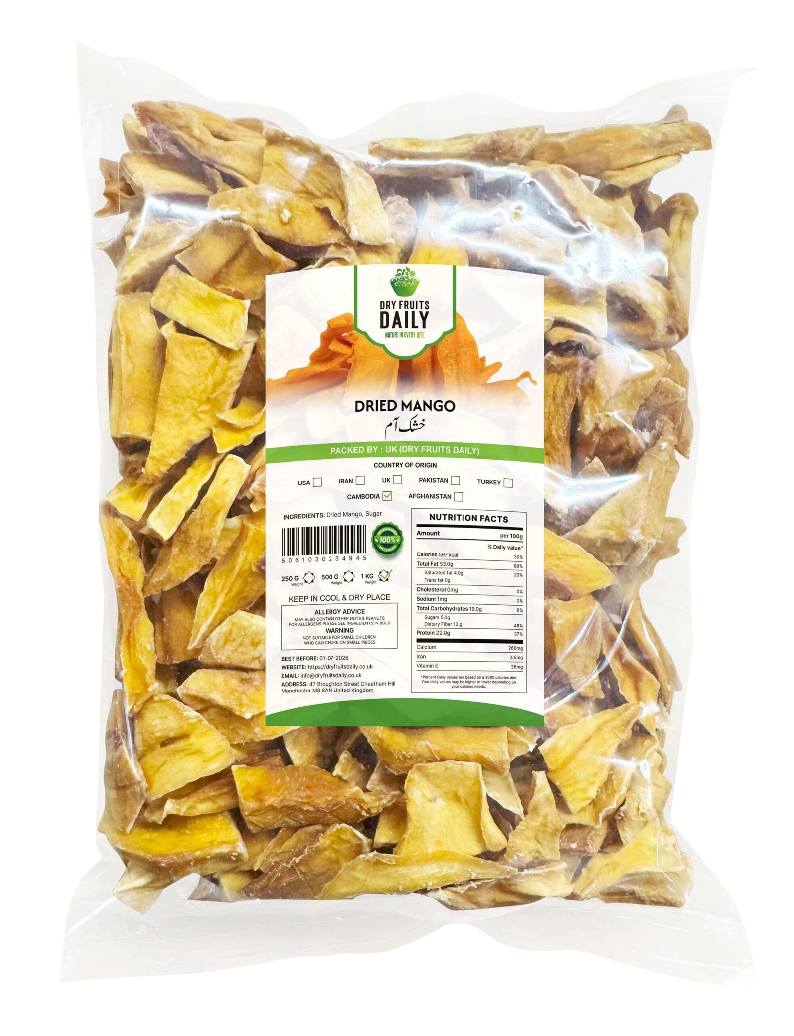 Dried Mango 250g