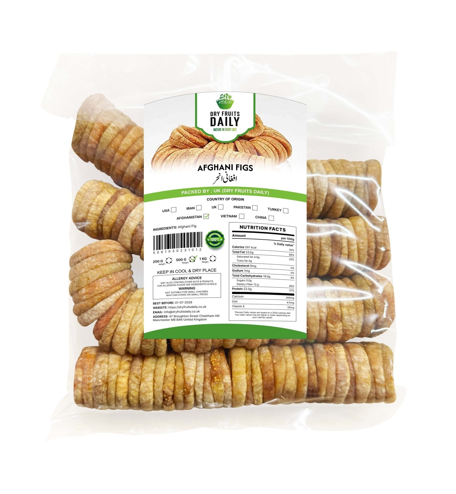 Afghani Figs 250g